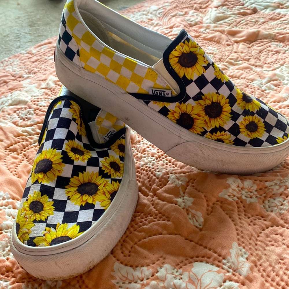 custom sunflower vans